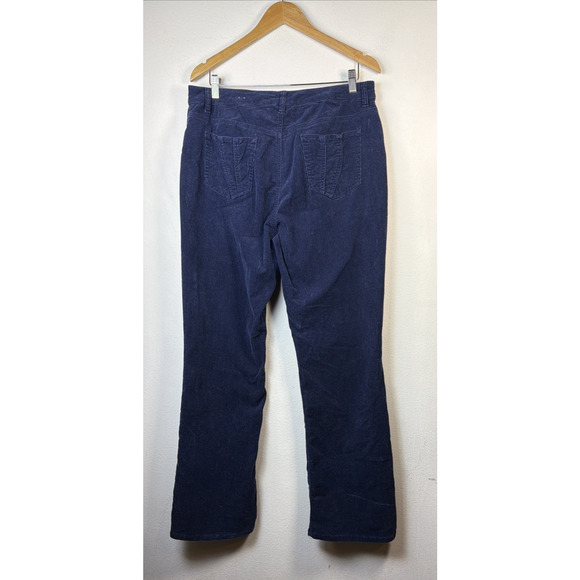 Chico's womens 14 navy corduroy pants 2 Original Fit retro western bohemian - Picture 4 of 8